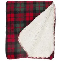 Unique living COPERTA PLAID FALUN 130X160CM SCOZZESE PILE SOFFICE CALDO INVERNO REGALO