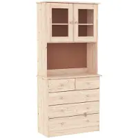 vidaXL Highboard ALTA 77x35x165 cm Pin massif