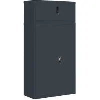 vidaXL Classeur anthracite 90x40x180 cm Acier