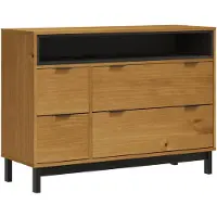 vidaXL Armoire à tiroirs FLAM 110x40x80 cm Pin massif