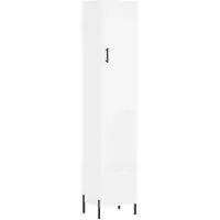 vidaXL Highboard blanc 34,5x34x180 cm Bois composite