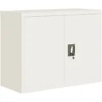 vidaXL Classeur blanc 90x40x70 cm acier