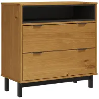 vidaXL Armoire à tiroirs FLAM 80x40x80 cm Pin massif