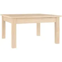 vidaXL Table basse 55x55x30 cm pin massif
