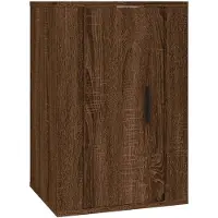vidaXL Armoire TV murale marron imitation chêne 40x34,5x60 cm