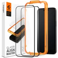 Spigen Protection d'écran en verre trempé AlignMaster Cover Apple iPhone 15