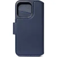 Decoded Portefeuille détachable 2 en 1 en cuir Apple iPhone 15 Pro - True Navy