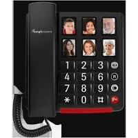 Amplicomms BIGTel 40 plus, Großtastentelefon Dark Grey