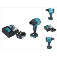 Makita DAS180RG1 Souffleur à poussière sans fil 18V Brushless + 1x Batterie 6,0Ah + Chargeur