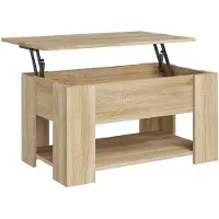 vidaXL Table basse en chêne Sonoma 79x49x41 cm Bois composite
