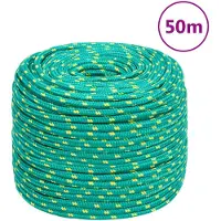 vidaXL Corde de bateau Vert 6 mm 50 m Polypropylène