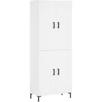 vidaXL Highboard blanc 69,5x34x180 cm Bois composite