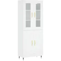 vidaXL Highboard blanc 69,5x34x180 cm Bois composite