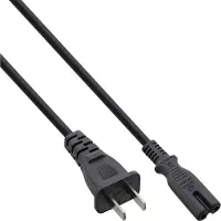 InLine 16654T câble électrique Noir 1,8 m NEMA 1-15P Coupleur C7