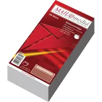 Elepa Enveloppe, DIN Lang, blanche, offset, 80 gr/qm, petit paquet de 100 pièces (110 x 220 mm, 100x)