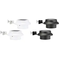 Huismerk HI LED Gutter Light Solar 2 pcs Black - Eclairage supplémentaire