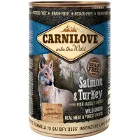 Carni Love saumon et dinde pâtée pour chien (boîte)
