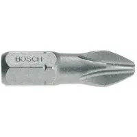 Bosch Powertools Lot de 3 embouts de vissage Extra-dur Phillips PH1 à queue 6 pans mâle 1/4 Longueur 25 mm 2607001508