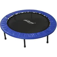 Gorilla Sports - Fitness Trampoline met Beschermrand voor Kinderen en Volwassenen - Diameter 102 cm - Voor Binnen en Buiten Gebruik - Maximaal 100 kg - Mini Tuin Trampoline