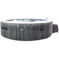 Intex 28442NP PureSPA Bubble Greywood Deluxe - Spa à bulles pour 6 personnes, 216 x 71 cm,via application