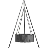 Leander - 83x50x30 cm Classic Vugge m. Madras - Gris - - UneTaille - Berceau