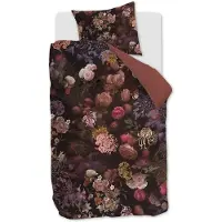 Kardol Set housse de couette en satin de coton Chelsea Garden de 220TC -y compris les taies d’oreiller