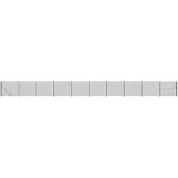 vidaXL Clôture grillagée avec bride de sol vert 1,4x25 m