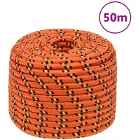 Super Merchant Corde de bateau Orange 12 mm 50 m Polypropylène