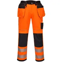 Portwest HI VIS HOLSTER TROUSERS ORN 34 Knee Pads (M)