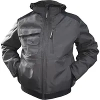 Dassy Canvas Winterjacke Austin schwarz, Gr.M