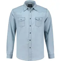 Lemon & soda Chemise Denim Manches Longues pour Homme Bleu denim - Lemon & Soda LEM3960 - Taille S