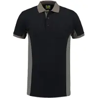 Lemon & soda Polo Workwear Manches Courtes Black/OR - Lemon & Soda LEM4600 - Taille M