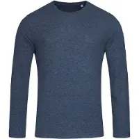 Stedman Pull à Manches Longues pour Hommes Marina Blue Melange - Stedman STE9080 - Taille S