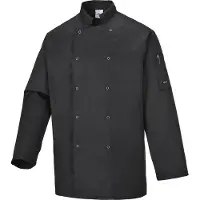 Portwest Veste de Cuisine Suffolk Noir XXL