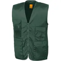 Result Gilet sans manches reporter multi-poches polycoton Bleu Marine XL