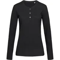 Stedman Tee-shirt à Manches Longues pour Femme avec Boutons Stedman STE9580 Black Opal - Taille L