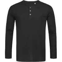 Stedman Tee-shirt à Manches Longues avec Boutons pour Homme Black Opal - Stedman STE9460 - Taille M