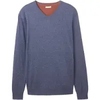 Bonprix Pull-over bleu-gris