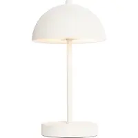QAZQA Lampe de table d'extérieur blanche rechargeable avec LED à intensité variable en 3 étapes - Keira
