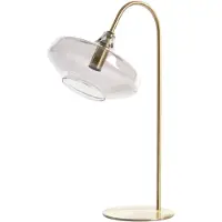 Light & Living Lampe de bureau en verre Solna Tapis en laiton