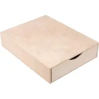 Autre Mini Commode en Bois - Creative Deco - 1 Tiroir - 33x25x7 cm - Rangement Bureau Organisateur