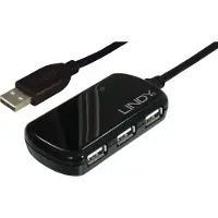 Lindy USB 2.0 Aktiv-Verlängerungs-Hub Pro 4 Port 8m