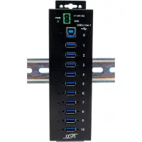 EXSYS EX-1510HMVS, USB 3.2 Gen 1 (3.1 Gen 1) Type-B, USB 3.2 Gen 1 (3.1 Gen 1) Type-A, 5000 Mbit/s, Noir, Métal, Activité, Performance