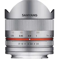 Samyang 8 Mm F2.8 Ii Umc Canon M Camera Lens Argenté