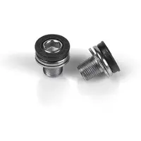 Xlc Kit de vis de manivelle M12 Bosch Classic, noir/argent (1 kit)