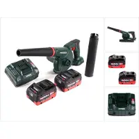 Metabo AG 18 Souffleur sans fil 18 V + 2x Batteries LiHD 8,0 Ah + Chargeur