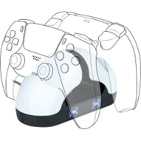 Bigben Interactive Double station de charge V3 pour manettes DualSense PS5 Noir et blanc
