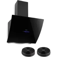 Klarstein Annabelle 60 Hotte aspirante + 2 filtres recyclage d'air 595 m³/h noir