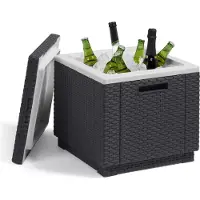 Allibert Table d'appoint Allibert KETER Ice Cube Graphite 42 x 42 x 41 cm