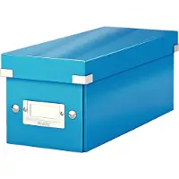 Leitz Boîte de rangement Click + Store , en carton, type CD, bleu
